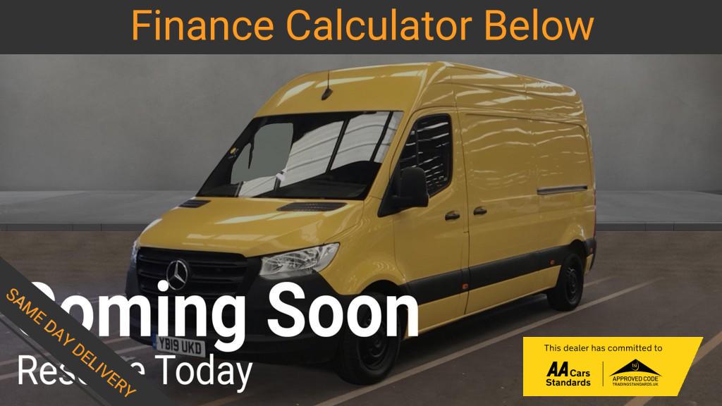 2019 Mercedes-Benz Sprinter 2.1 314 CDI Panel Van 5dr Diesel Manual FWD L2 H2 Euro 6 (143 ps) - Thumbnail 2