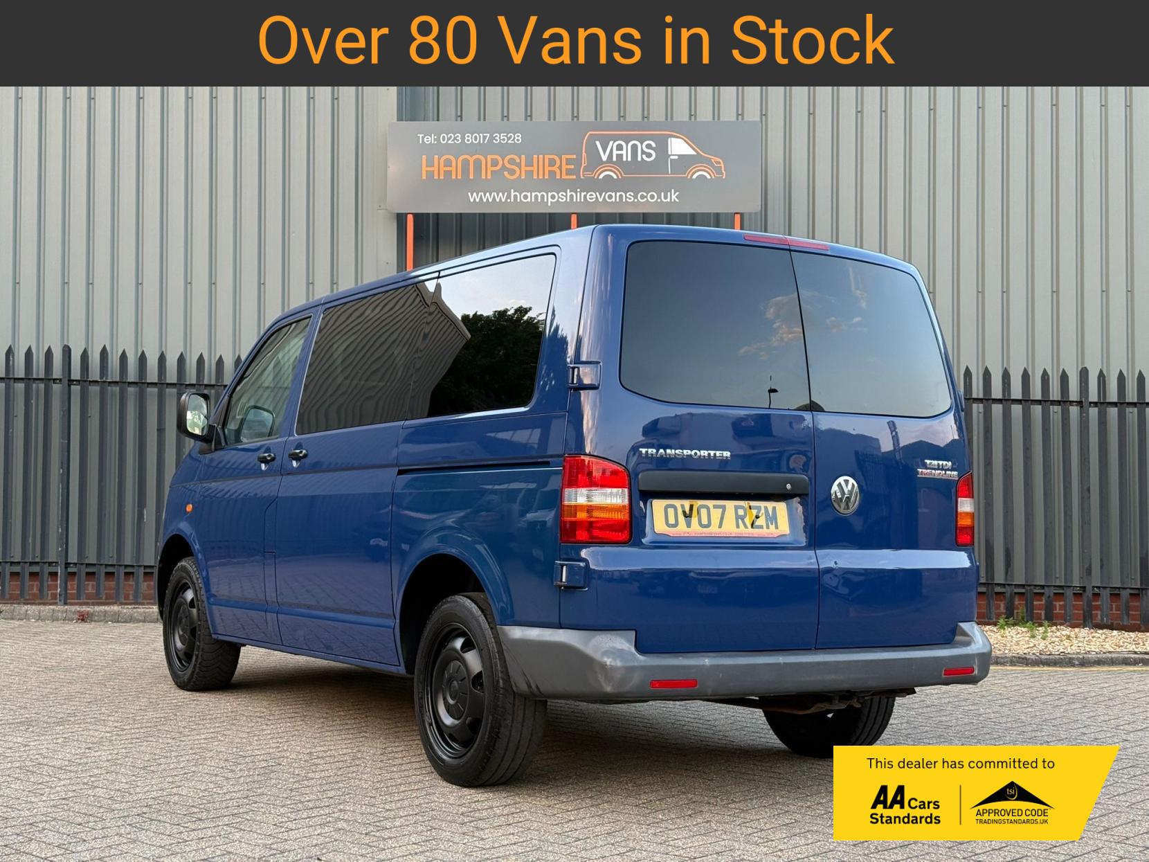 2007 Volkswagen Transporter 2.5 TDI PD Trendline Panel Van 4dr Diesel Manual L1 H1 (128 bhp) - Thumbnail 4