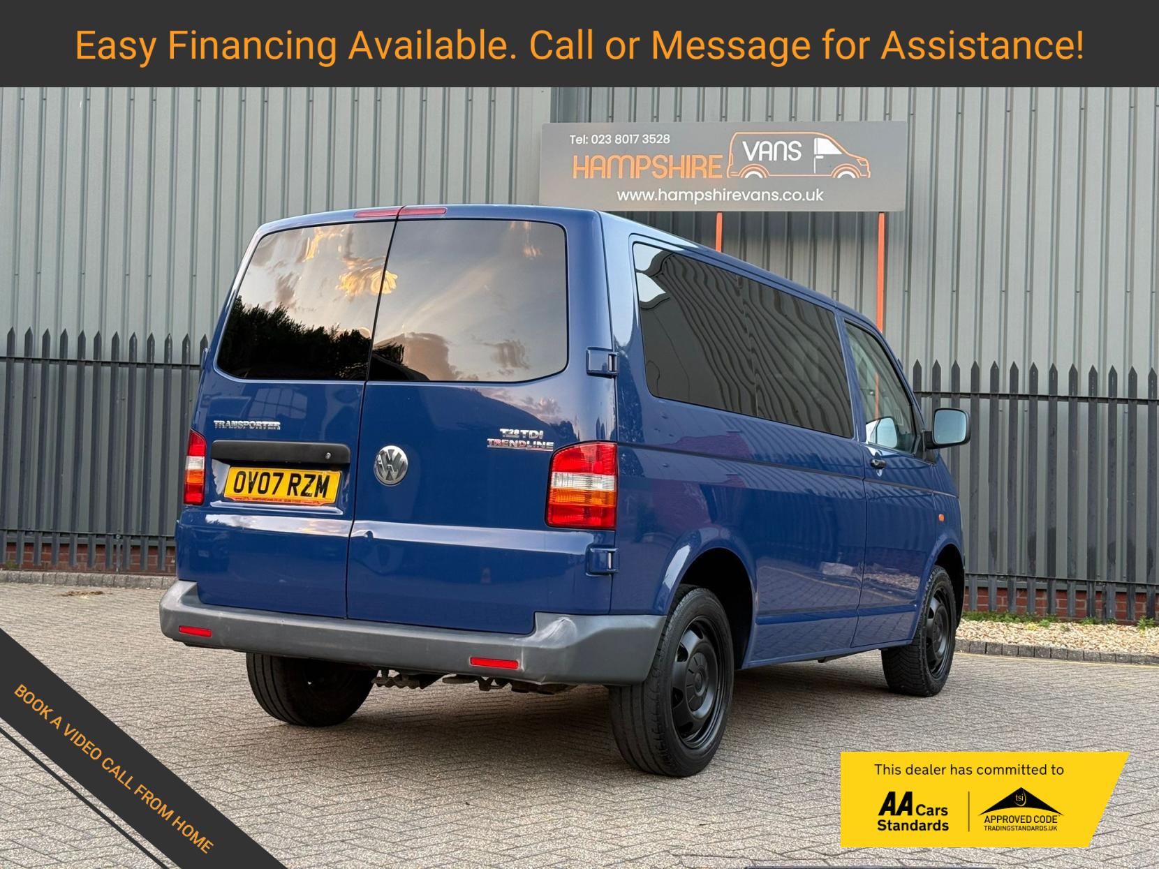 2007 Volkswagen Transporter 2.5 TDI PD Trendline Panel Van 4dr Diesel Manual L1 H1 (128 bhp) - Thumbnail 3