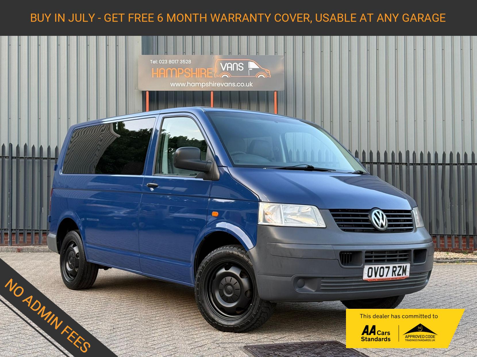 2007 Volkswagen Transporter 2.5 TDI PD Trendline Panel Van 4dr Diesel Manual L1 H1 (128 bhp) - Image 1