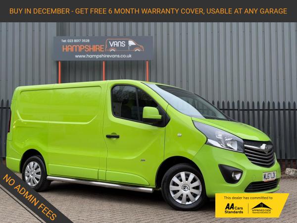 Vauxhall Vivaro 1.6 CDTi 2700 BiTurbo ecoTEC Sportive Panel Van 5dr Diesel Manual L1 H1 Euro 6 (s/s) (125 ps)