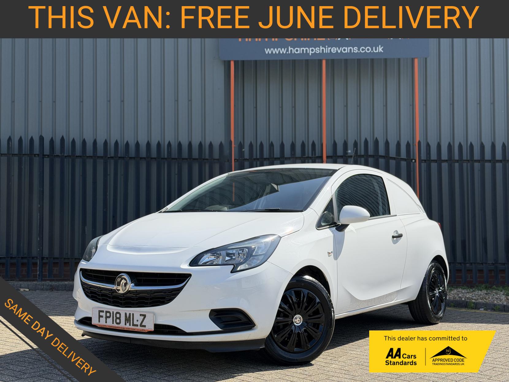 2018 Vauxhall Corsa Van 1.3 CDTi ecoFLEX Car Derived Van 3dr Diesel Manual FWD L1 H1 (s/s) Start/Stop (94 g/km, 94 bhp) - Thumbnail 2