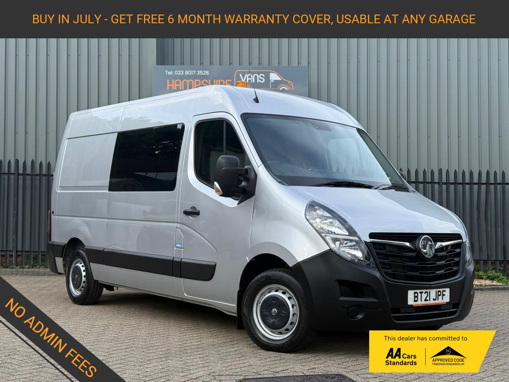 Vauxhall Movano 2.3 CDTi 3500 BiTurbo Edition Panel Van 5dr Diesel Manual FWD L2 H2 Euro 6 (135 ps)