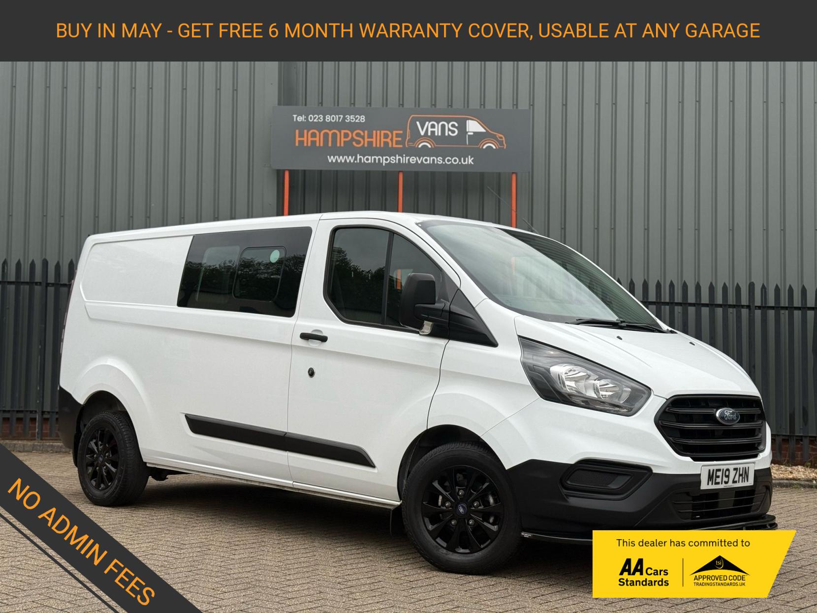 Ford Transit Custom 2.0 300 EcoBlue Crew Van Double Cab 5dr Diesel Manual L2 H1 Euro 6 (6 Seat) (105 ps)