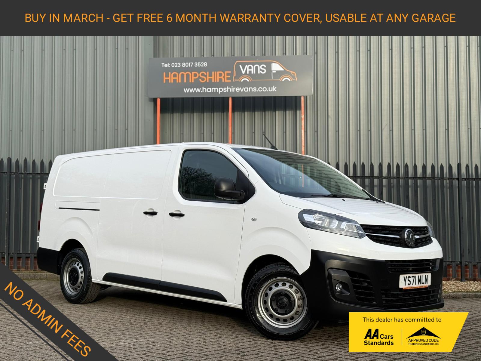 Vauxhall Vivaro 1.5 Turbo D 2900 Dynamic Panel Van 6dr Diesel Manual L2 H1 Euro 6 (s/s) (100 ps)