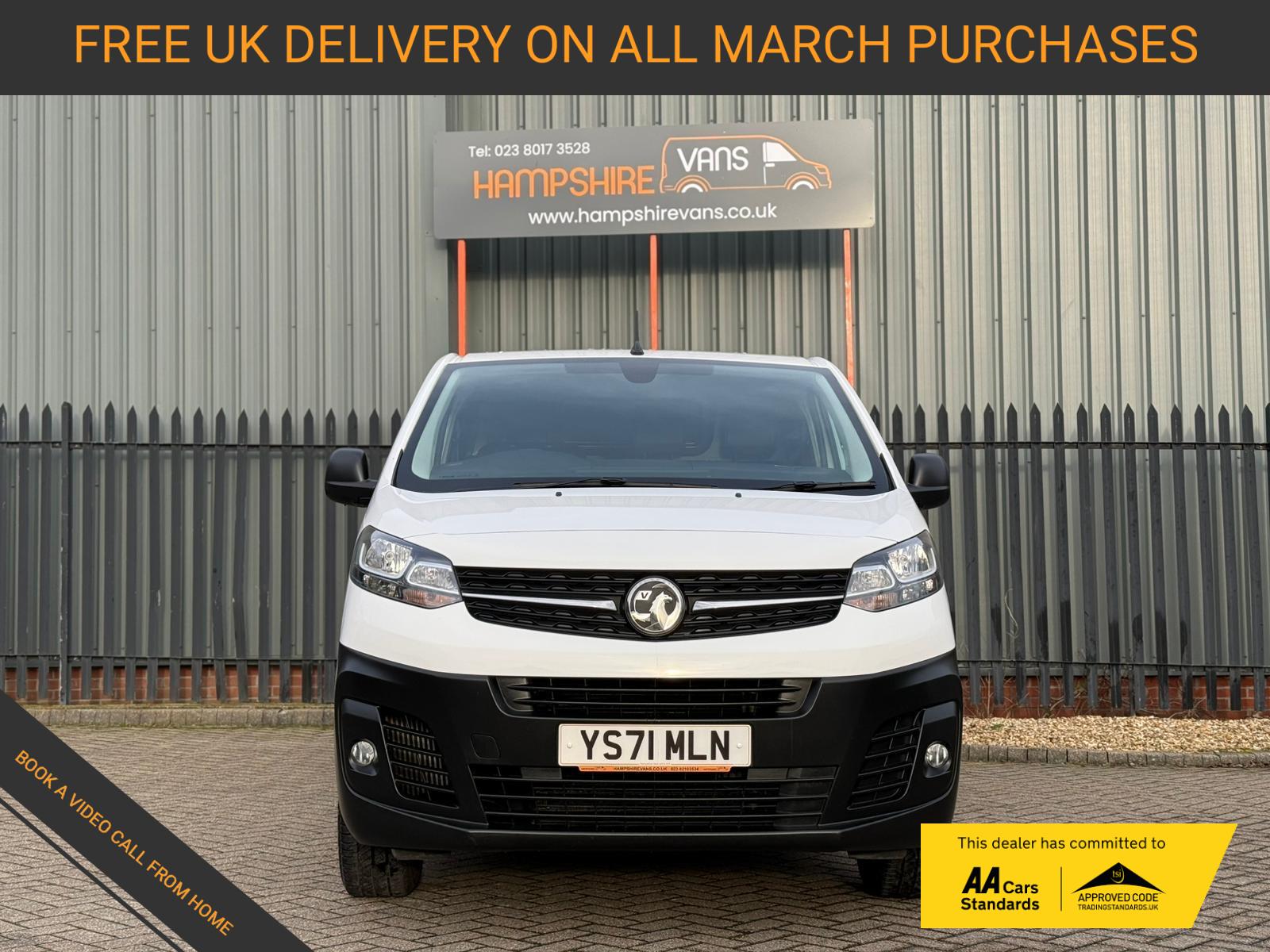 Vauxhall Vivaro 1.5 Turbo D 2900 Dynamic Panel Van 6dr Diesel Manual L2 H1 Euro 6 (s/s) (100 ps)