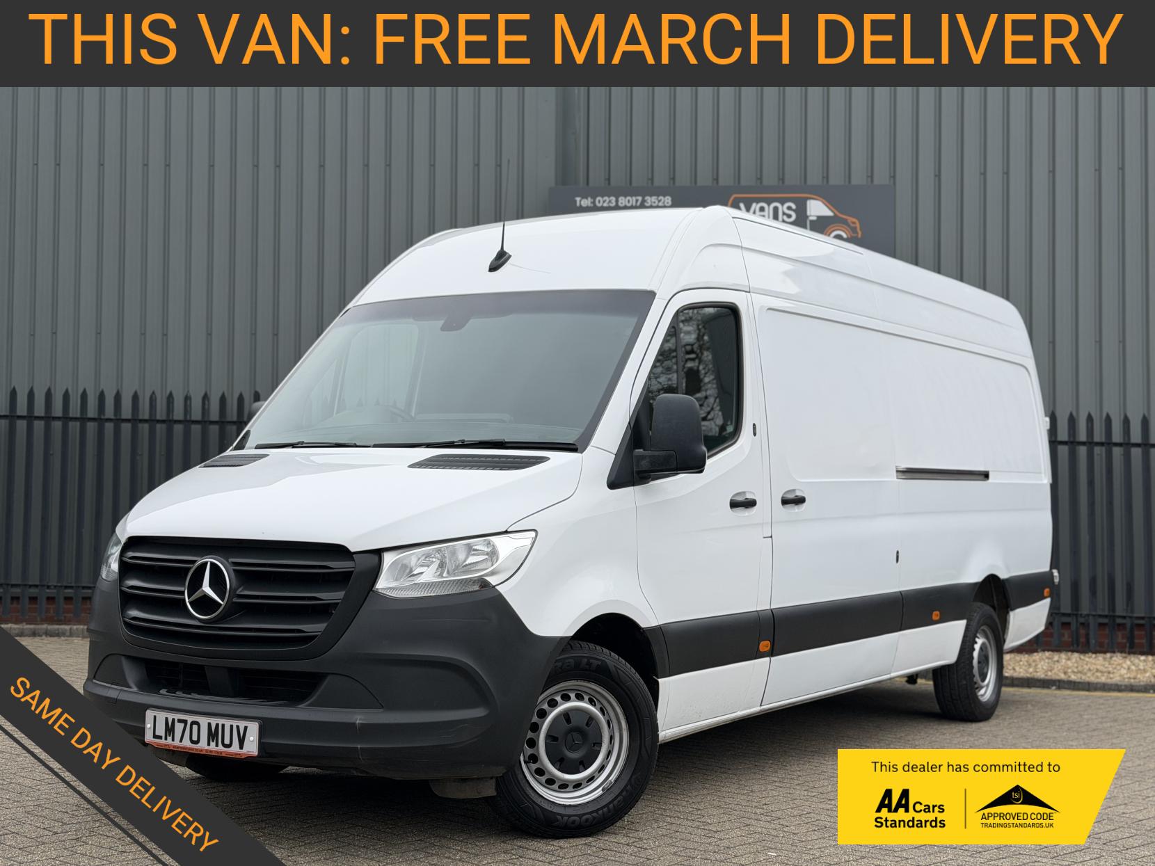 Mercedes-Benz Sprinter 2.0 315 CDI Progressive Panel Van 5dr Diesel Manual RWD L3 H2 Euro 6 (s/s) (150 ps)