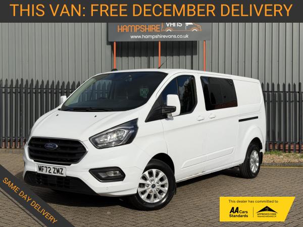 Ford Transit Custom 2.0 300 EcoBlue Limited Crew Van Double Cab 5dr Diesel Manual L2 H1 Euro 6 (s/s) (130 ps)