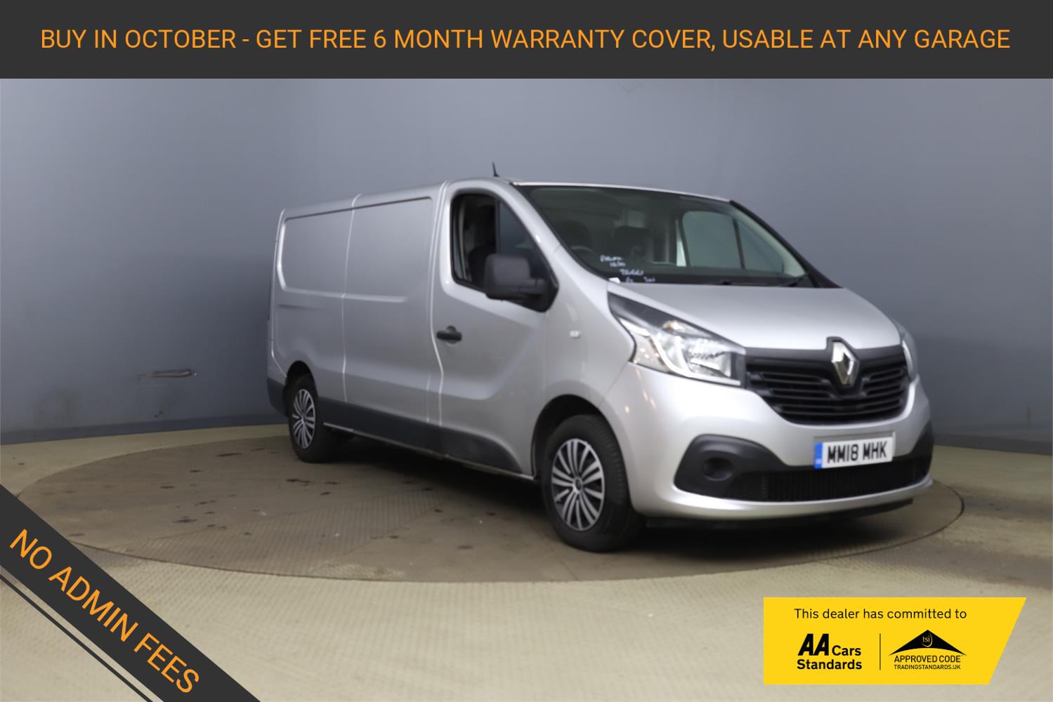 Renault Trafic 1.6 dCi ENERGY 29 Business+ Panel Van 5dr Diesel Manual LWB Standard Roof Euro 6 (s/s) (125 ps)