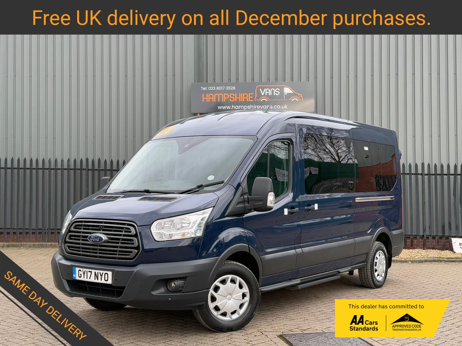 Ford Transit 2.2 TDCi 410 HDT Trend Minibus 5dr Diesel Manual L3 H2 (14 seats) (196 g/km, 123 bhp)