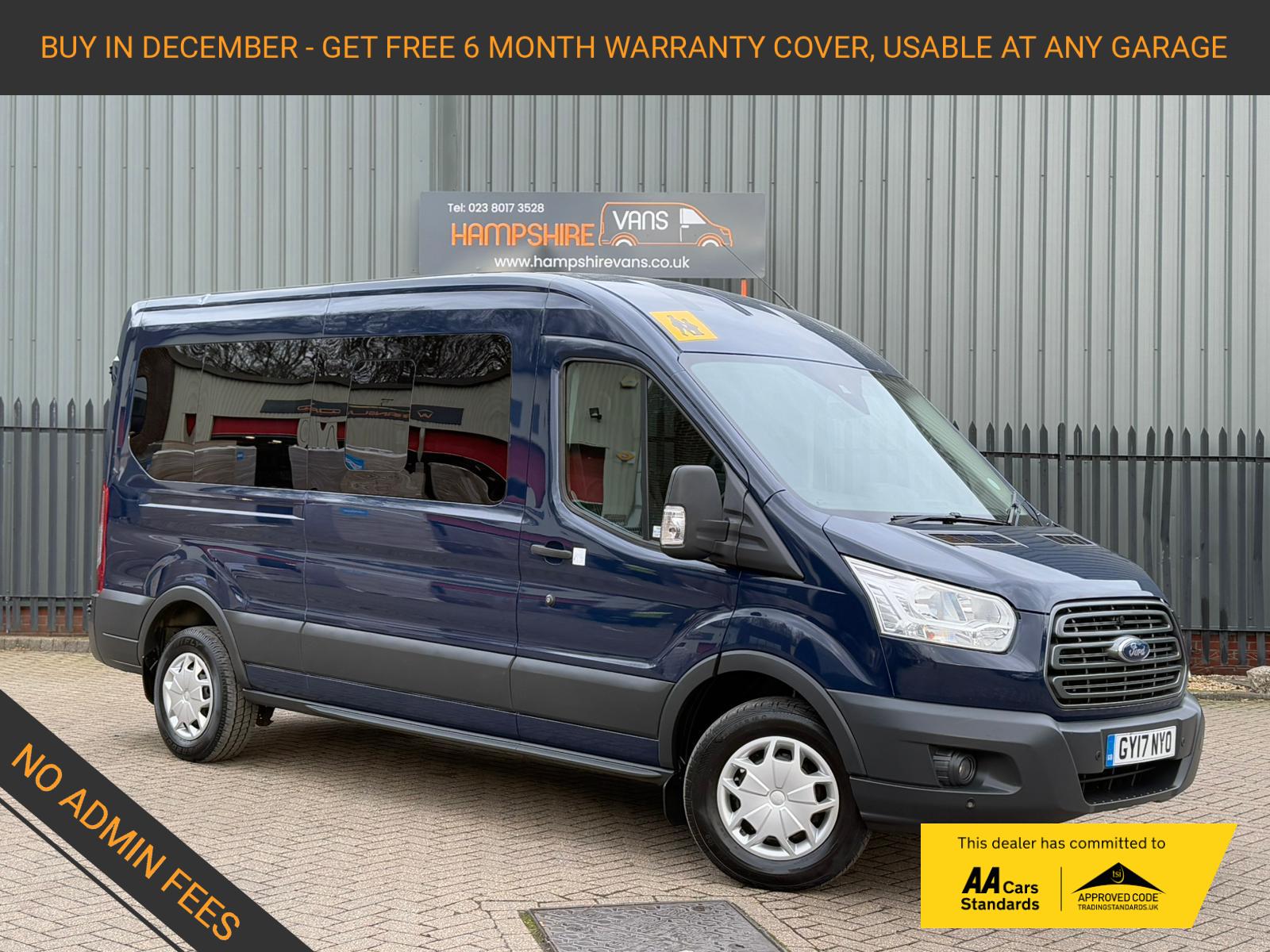 Ford Transit 2.2 TDCi 410 HDT Trend Minibus 5dr Diesel Manual L3 H2 (14 seats) (196 g/km, 123 bhp)