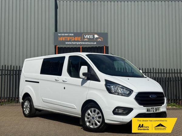 Ford Transit Custom 2.0 300 EcoBlue Limited Crew Van Double Cab 5dr Diesel Manual L2 H1 Euro 6 (s/s) (130 ps)
