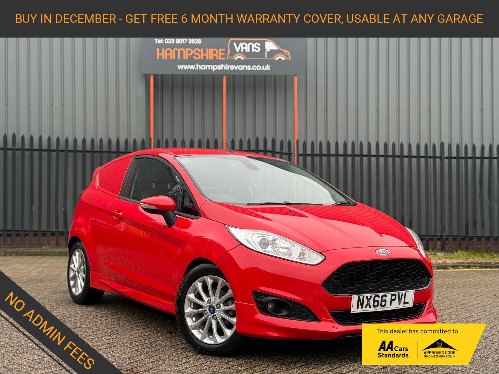 Ford Fiesta Van 1.5 TDCi Sport Panel Van 3dr Diesel Manual (94 g/km, 94 bhp)