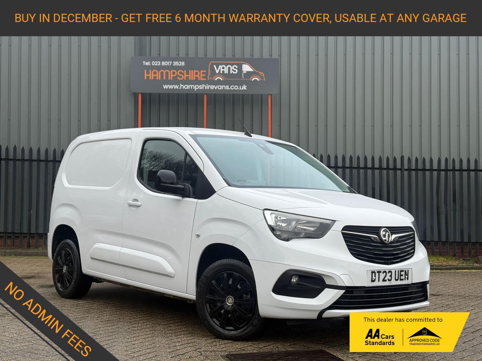 Vauxhall Combo 1.5 Turbo D 2300 Pro Panel Van 5dr Diesel Manual L1 H1 Euro 6 (s/s) (100 ps)