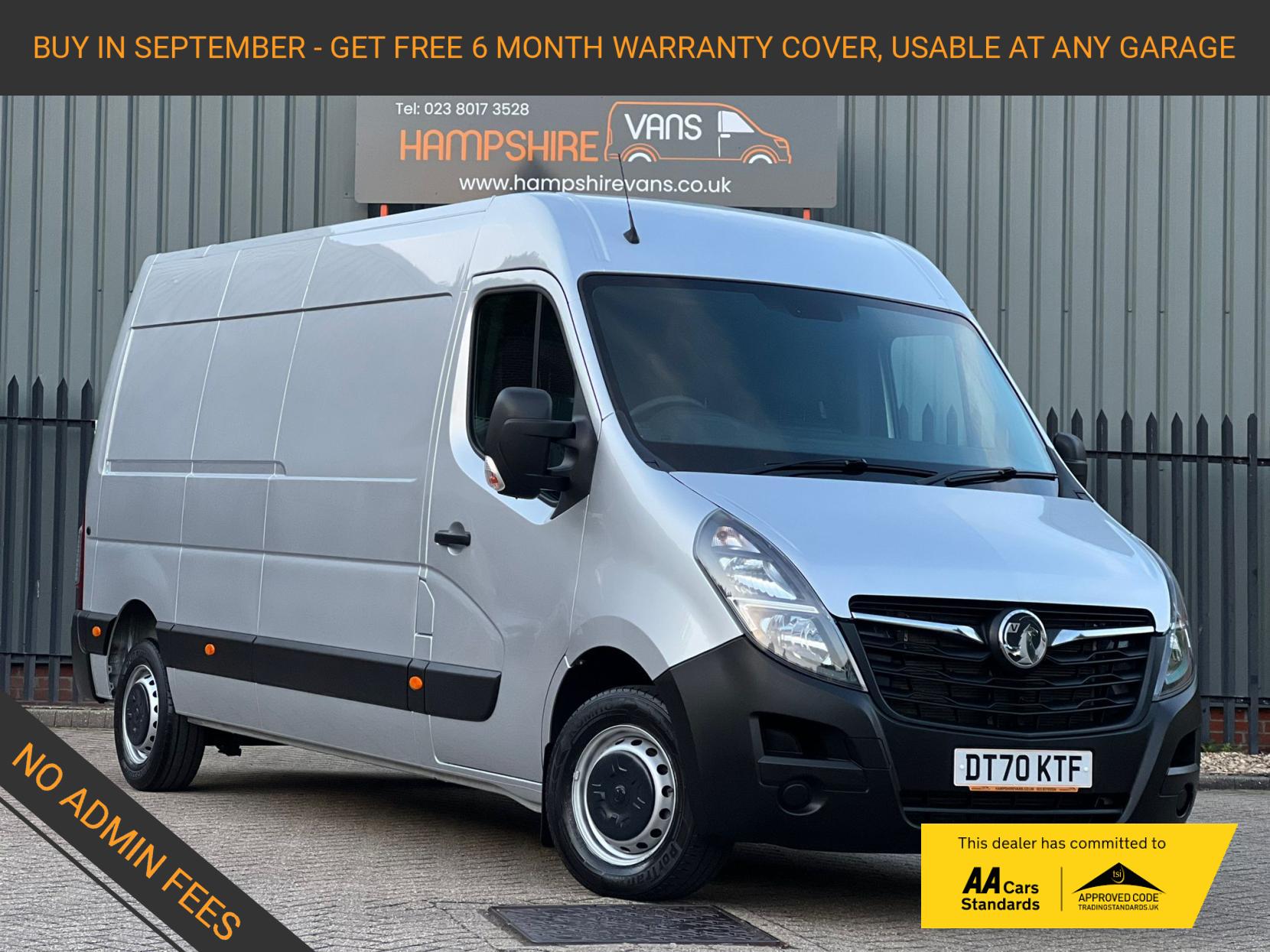 Vauxhall Movano 2.3 CDTi 3500 BiTurbo Edition Panel Van 5dr Diesel Manual FWD L3 H2 Euro 6 (135 ps)