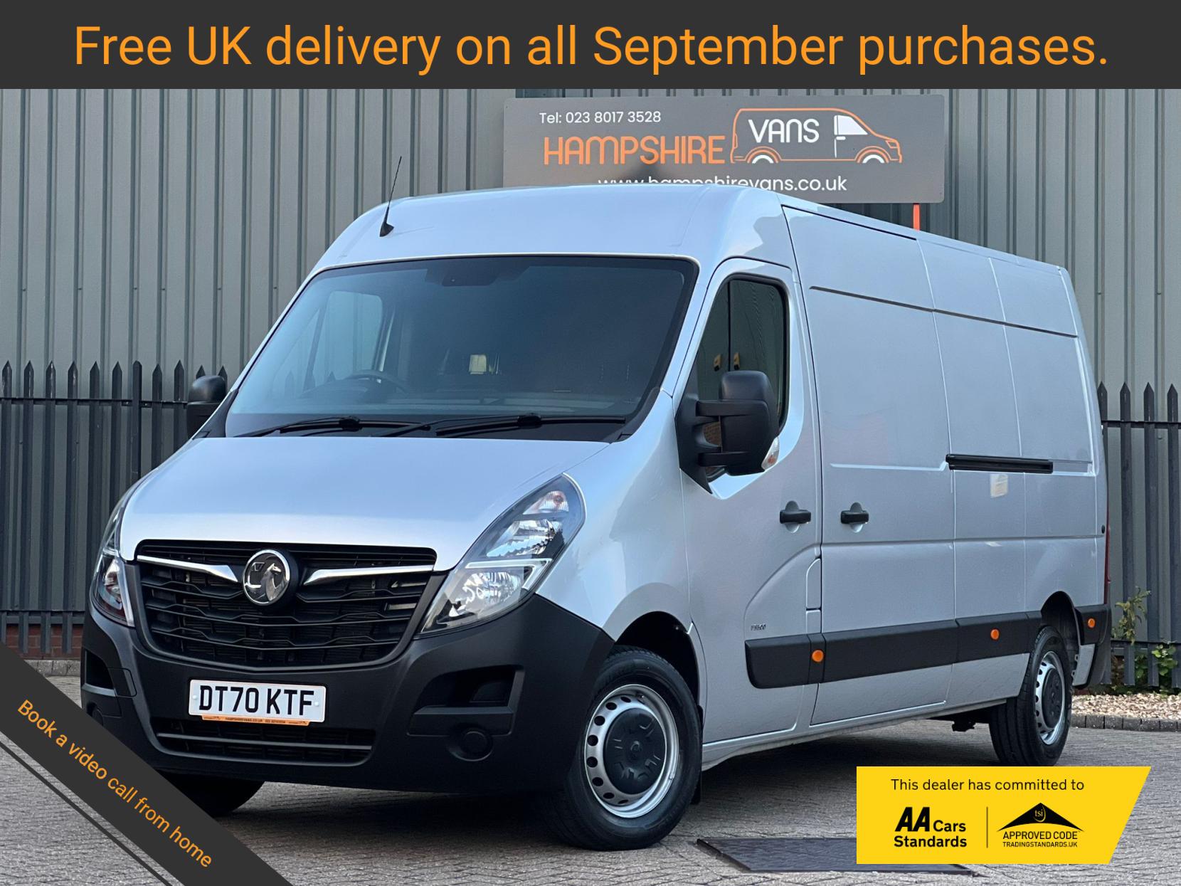 Vauxhall Movano 2.3 CDTi 3500 BiTurbo Edition Panel Van 5dr Diesel Manual FWD L3 H2 Euro 6 (135 ps)