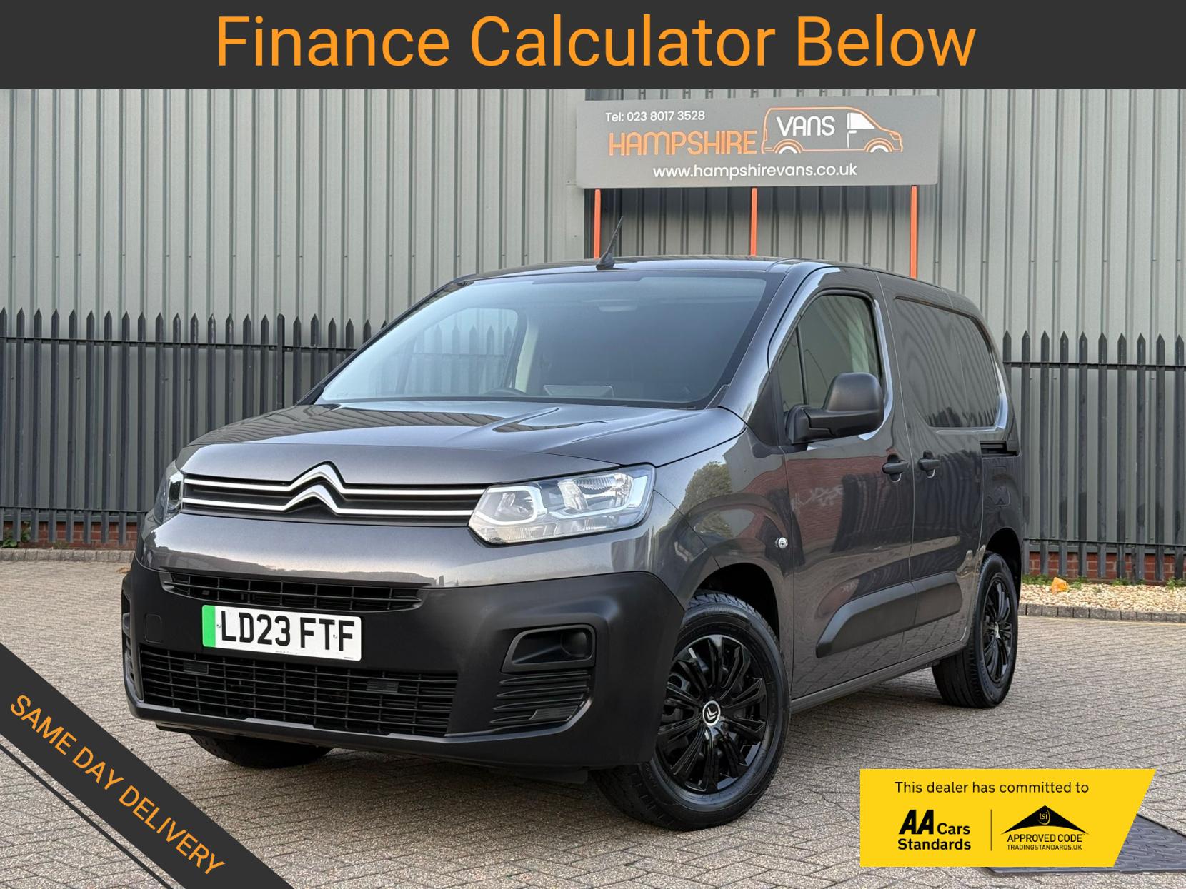 2023 Citroen e-Berlingo 800 50kWh Enterprise Edition M Panel Van 5dr Electric Auto SWB (7.4kW Charger) (136 ps) - Thumbnail 2